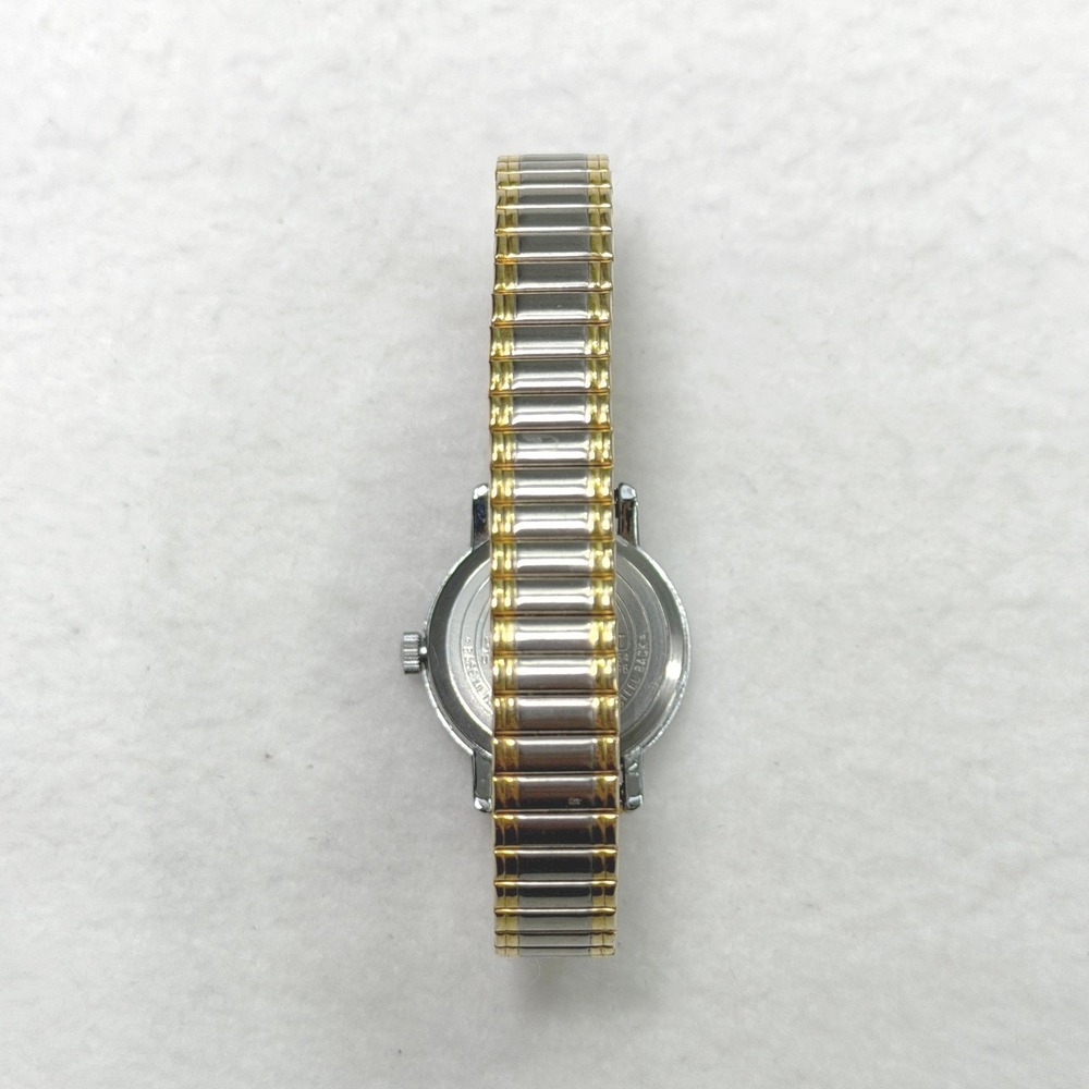 Timex Indiglo Vintage Watch Women Speidel Stretch Band Gold Silver - Picture 2 of 9